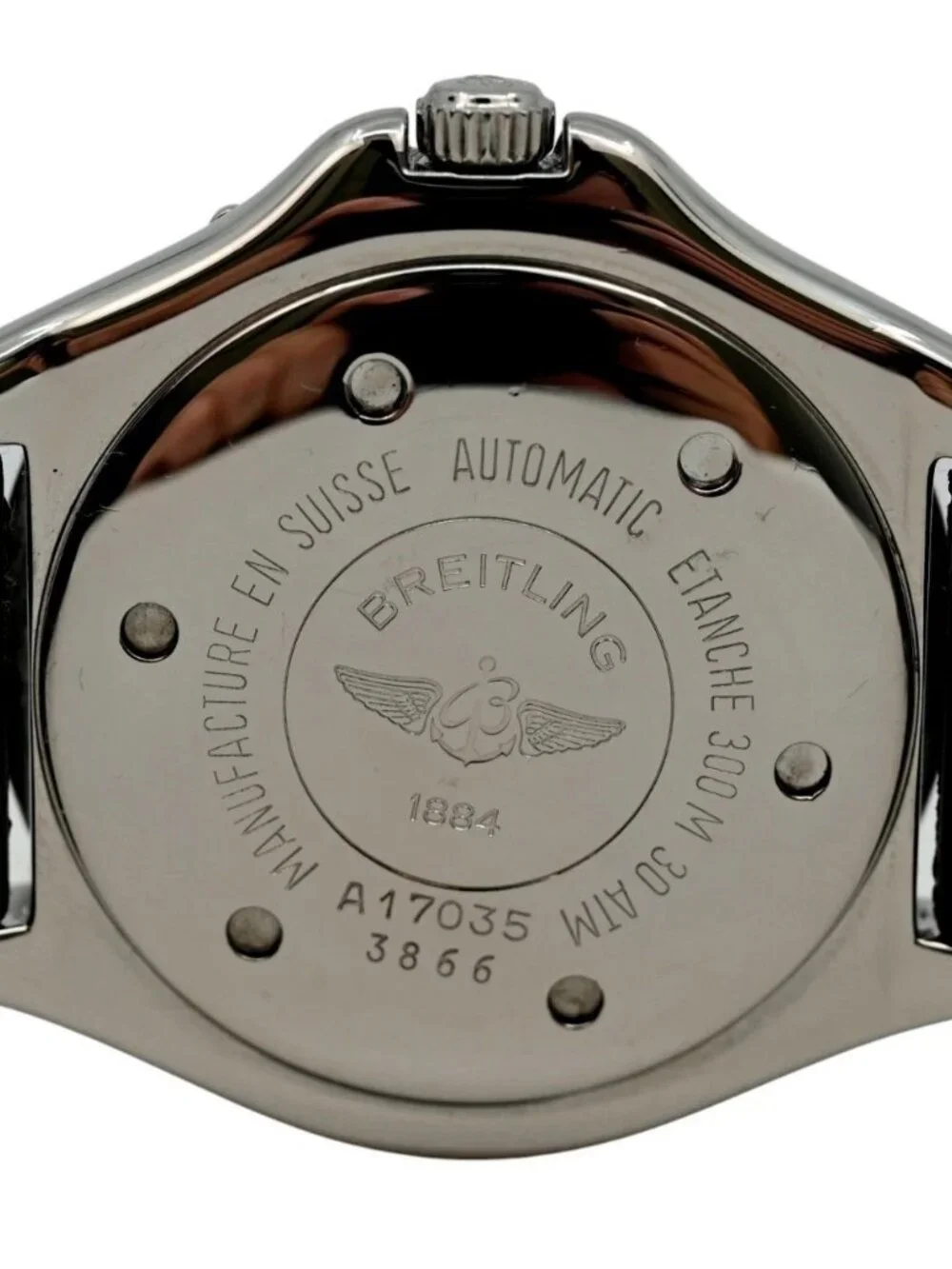 Breitling Men's 38mm Early Colt Black Dial Automatic Swiss Watch! Ref: A17035!